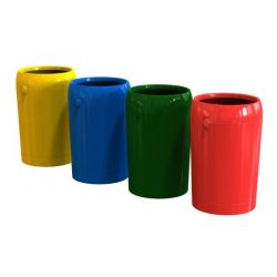 Metro Round Open Top Litter Bin - 85 Litre