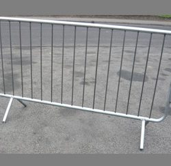 Galvanised Metal Pedestrian Barrier x 20