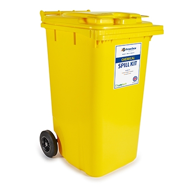 240 Litre Chemical Spill Kit and Wheelie Bin
