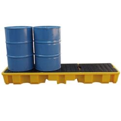 4 Drum Inline Polyethylene Spill Pallet
