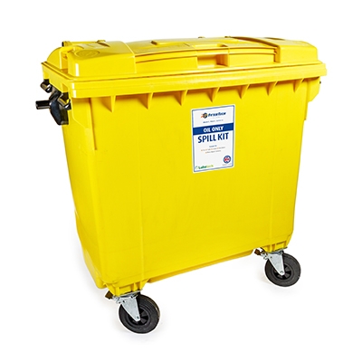 600 Litre Oil Spill Kit and Wheelie Bin