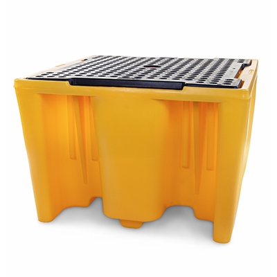 Single IBC Pallet with Grating – 1120 Litre