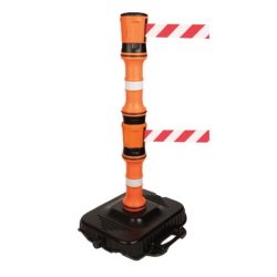 Retractable Barrier Head, Post & Base Kit - Twin Belt